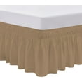 thumbnail image 1 of SGI Bedding 14 Inch Wrap Around Bed Skirt | Microfiber Bed Skirt | Queen, Taupe, 1 of 4
