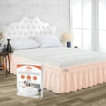 thumbnail image 1 of SGI Bedding 14 Inch Wrap Around Bed Skirt | Microfiber Bed Skirt | Queen, Peach, 1 of 4
