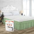 thumbnail image 1 of SGI Bedding 14 Inch Wrap Around Bedskirt | Microfiber Wrap Around Bed Skirt | Fade-Resistant, Wrinkle-free, Anti-static, Decorative, Extra Storage Space, Clutter-Free | Wyoming King, Moss, 1 of 8