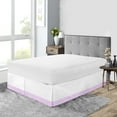 thumbnail image 1 of SGI Bedding 16 Inch Dual Tone Bed Skirt | Microfiber Bed Skirt | Fade Resistant, Wrinkle Free, Anti-static, Decorative, Extra Storage Space, Clutter-Free | Full, Lilac, 1 of 7