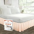 thumbnail image 1 of SGI Bedding 16 Inch Ruffled Bedskirt | Microfiber Ruffled Bed Skirt | Fade-Resistant, Wrinkle-free, Anti-static, Decorative, Extra Storage Space, Clutter-Free |Twin, Peach, 1 of 8