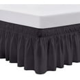 thumbnail image 1 of SGI Bedding 16 Inch Wrap Around Bed Skirt | Microfiber Bed Skirt | Queen, Dark Gray, 1 of 4