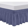 thumbnail image 1 of SGI Bedding 16 Inch Wrap Around Bed Skirt | Microfiber Bed Skirt | Twin, Mediterranean Blue, 1 of 4