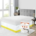 thumbnail image 1 of SGI Bedding 18 Inch Dual Tone Bed Skirt | Microfiber Bed Skirt | Fade Resistant, Wrinkle Free, Anti-static, Decorative, Extra Storage Space, Clutter-Free | Olympic Queen, Yellow, 1 of 8