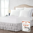 thumbnail image 1 of SGI Bedding 18 Inch Multi Ruffled Bed Skirt | Microfiber Bed Skirt | Fade Resistant, Wrinkle Free, Anti-static, Decorative, Extra Storage Space, Clutter-Free | Full, Light Gray, 1 of 8