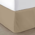 thumbnail image 1 of SGI bedding 10 inch Drop Bed Skirt California King Size Platform Style, Classic Tailored Look, Elegant Pleated Style Dust Ruffle, Split Corners, Wrinkle Resistant Microfiber - Taupe, 1 of 8