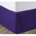 thumbnail image 1 of SGI Bedding 18 Inch Pleated Bed Skirt | Microfiber Bed Skirt | Fade Resistant, Wrinkle Free, Anti-static, Decorative, Extra Storage Space, Clutter-Free | King, Purple, 1 of 8
