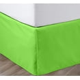thumbnail image 1 of SGI Bedding 18 Inch Pleated Bed Skirt | Microfiber Bed Skirt | Fade Resistant, Wrinkle Free, Anti-static, Decorative, Extra Storage Space, Clutter-Free | Queen, Parrot Green, 1 of 8