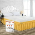thumbnail image 1 of SGI Bedding 18 Inch Wrap Around Bedskirt | Microfiber Wrap Around Bed Skirt | Fade-Resistant, Wrinkle-free, Anti-static, Decorative, Extra Storage Space, Clutter-Free | Family King, Golden, 1 of 8
