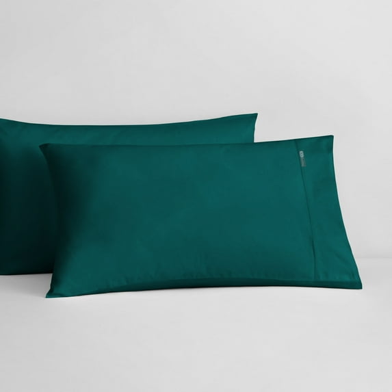 SGI Bedding 2 Piece 26X26 Shams Teal Solid 600 Thread Count Standard Shams