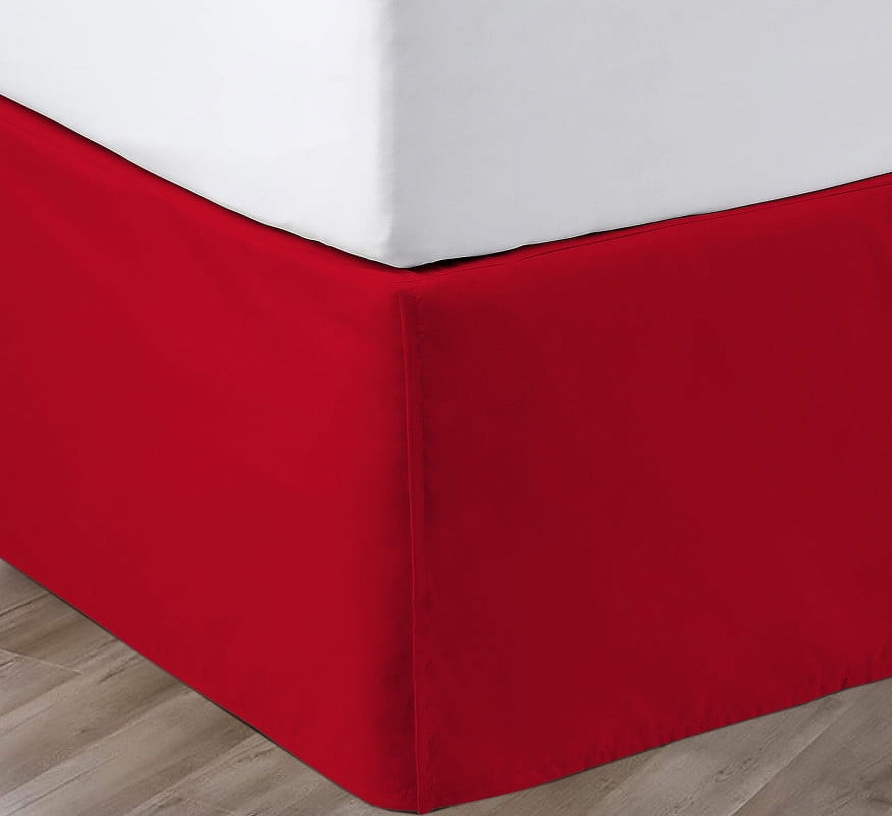 SGI Bedding 21 Inch Pleated Bed Skirt Microfiber Bed Skirt Fade