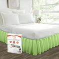thumbnail image 1 of SGI Bedding 21 Inch Ruffled Bed Skirt | Microfiber Bed Skirt | Fade Resistant, Wrinkle Free, Anti-static, Decorative, Extra Storage Space, Clutter-Free |King, Sage, 1 of 8