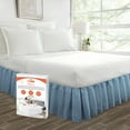 thumbnail image 1 of SGI Bedding 21 Inch Ruffled Bed Skirt | Microfiber Bed Skirt | Fade Resistant, Wrinkle Free, Anti-static, Decorative, Extra Storage Space, Clutter-Free |California King, Mediterranean Blue, 1 of 8