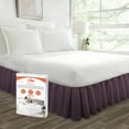 thumbnail image 1 of SGI Bedding 21 Inch Ruffled Bed Skirt | Microfiber Bed Skirt | Fade Resistant, Wrinkle Free, Anti-static, Decorative, Extra Storage Space, Clutter-Free |King, Plum, 1 of 8