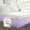 thumbnail image 1 of SGI Bedding 21 Inch Ruffled Bed Skirt | Microfiber Bed Skirt | Fade Resistant, Wrinkle Free, Anti-static, Decorative, Extra Storage Space, Clutter-Free |Twin, Lilac, 1 of 8