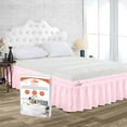 thumbnail image 1 of SGI Bedding 21 Inch Wrap Around Bed Skirt | Microfiber Bed Skirt | Fade Resistant, Wrinkle Free, Anti-static, Decorative, Extra Storage Space, Clutter-Free | Full, Pink, 1 of 8