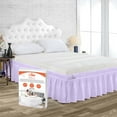 thumbnail image 1 of SGI Bedding 21 Inch Wrap Around Bed Skirt | Microfiber Bed Skirt | Fade Resistant, Wrinkle Free, Anti-static, Decorative, Extra Storage Space, Clutter-Free | King, Lilac, 1 of 8