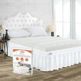 thumbnail image 1 of SGI Bedding 21 Inch Wrap Around Bedskirt | Microfiber Wrap Around Bed Skirt | Fade-Resistant, Wrinkle-free, Anti-static, Decorative, Extra Storage Space, Clutter-Free | Texas King, White, 1 of 8