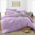 thumbnail image 1 of SGI Bedding 3 Piece Cotton Duvet Cover Lilac Solid 600 Thread Count King, 1 of 7