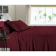 thumbnail image 1 of SGI Bedding 600 TC Egyptian Cotton Bed Sheet Set - Family King Size Sheets 600 Count Sheets Soft, Durable Sheets Cotton Sheets in 600 TC 15" Deep, Wine Stripe, 1 of 8