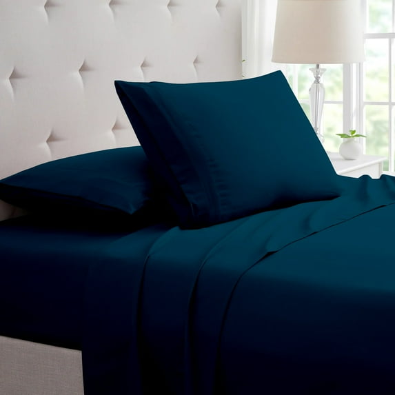 SGI Bedding 600 TC Egyptian Cotton Bed Sheet Set - King Size Sheets 600 Count Sheets for King Size Bed - Soft, Durable Sheets Cotton Sheets in 600 TC 21" Deep Teal