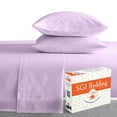 thumbnail image 1 of SGI Bedding 600 TC Egyptian Cotton Bed Sheet Set - Queen Size Sheets 600 Count Sheets for Queen Size Bed - Soft, Durable Sheets Cotton Sheets in 600 TC 12" Deep Lavender, 1 of 8