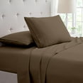 thumbnail image 1 of SGI Bedding 600 TC Egyptian Cotton Bed Sheet Set - Split King Size- 2 Fitted Sheet, 1 Flat Sheet, 2 Pillowcases 5Pc Soft, Durable Sheets Cotton Sheets 12" Deep Taupe, 1 of 8