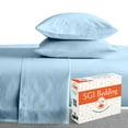 thumbnail image 1 of SGI Bedding 600 TC Egyptian Cotton Bed Sheet Set - Twin Size Sheets 600 Count Sheets for Twin Size Bed - Soft, Durable Sheets Cotton Sheets in 600 TC 18" Deep Lt.Blue, 1 of 8