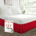 thumbnail image 1 of SGI Bedding 9 Inch Ruffled Bed Skirt | Microfiber Bed Skirt | Fade Resistant, Wrinkle Free, Anti-static, Decorative, Extra Storage Space, Clutter-Free |King, Blood Red, 1 of 8
