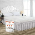 thumbnail image 1 of SGI Bedding 9 Inch Wrap Around Bed Skirt | Microfiber Bed Skirt | Fade Resistant, Wrinkle Free, Anti-static, Decorative, Extra Storage Space, Clutter-Free | King, Light Gray, 1 of 8