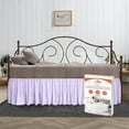 thumbnail image 1 of SGI Bedding Day Bed Skirt | Full 14" Inch Drop, Ruffled Microfiber Bed Skirt | Fade Resistant, Wrinkle Free, Anti-static, Decorative, Extra Storage Space, Clutter-Free | Lavender, 1 of 8