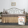 thumbnail image 1 of SGI Bedding Day Bed Skirt | Twin 16" Inch Drop, Ruffled Microfiber Bed Skirt | Fade Resistant, Wrinkle Free, Anti-static, Decorative, Extra Storage Space, Clutter-Free | Taupe, 1 of 8