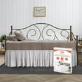 thumbnail image 1 of SGI Bedding Day Bed Skirt | Twin 18" Inch Drop, Ruffled Microfiber Bed Skirt | Fade Resistant, Wrinkle Free, Anti-static, Decorative, Extra Storage Space, Clutter-Free | Lt. Gray, 1 of 8