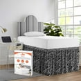 thumbnail image 1 of SGI Bedding Dorm Room Bed Skirt | Twin XL 36" Ruffled Microfiber Bed Skirt | Fade Resistant, Wrinkle Free, Anti-static, Decorative, Extra Storage Space, Clutter-Free | Zebra Print, 1 of 8