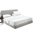 thumbnail image 1 of SGI Bedding Egyptian Cotton Top Split Sheet Set Solid Adjustable Bed 30" Split Head Cal King 1000 TC 18" Deep White, 1 of 9