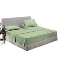 thumbnail image 1 of SGI Bedding Egyptian Cotton Top Split Sheet Set Solid Adjustable Bed 34" Split Head Cal King 1000 TC 15" Deep Moss, 1 of 9