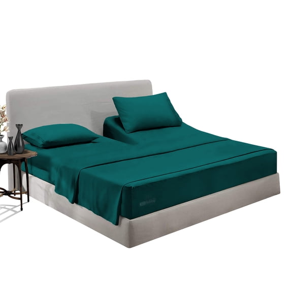SGI Bedding Egyptian Cotton Top Split Sheet Set Solid Adjustable Bed 36" Split Head King 1000 TC 15" Deep Teal