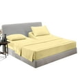 thumbnail image 1 of SGI Bedding Egyptian Cotton Top Split Sheet Set Solid Adjustable Bed 39" Split Head Queen 600 TC 15" Deep Rust, 1 of 9