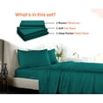 thumbnail image 1 of SGI Bedding Microfiber Made Bed Sheet Set - California King Size Sheets Microfiber Sheets Soft, Durable Sheets 15" Deep Teal, 1 of 7