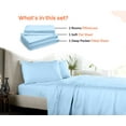 thumbnail image 1 of SGI Bedding Microfiber Made Bed Sheet Set - Twin XL Size Sheets Microfiber Sheets Soft, Durable Sheets 15" Deep Light Blue, 1 of 7