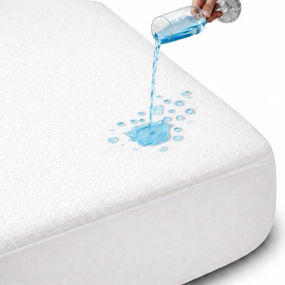 SGI Bedding Waterproof 72X80 RV King Mattress Protector – 15" Deep Pocket, Soft Noiseless & Breathable Fitted Style Bed Cover, Skin- Friendly Protection Against Moisture, Spills & Stains – White