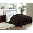 thumbnail image 1 of SGI Microfiber Comforter Set Full Size Chocolate Solid 3 Piece, 1 of 5