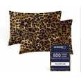 thumbnail image 1 of SGI Bedding 600 TC Pillowcase Set Leopard Print 2 Piece Standard Size, 1 of 5
