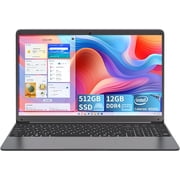 SGIN 15.6 Laptop 12GB DDR4 512GB SSD Windows 11 Computer with 2.9 GHZ Intel Celeron N5095, FHD 1920x1080