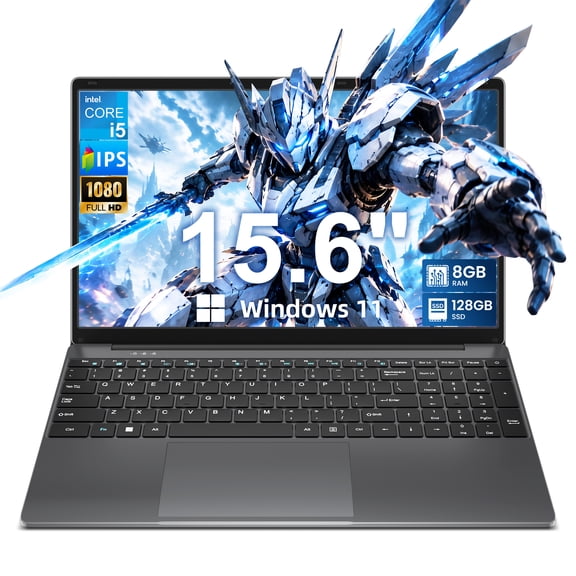 SGIN 15.6" Laptop Windows 11 with Intel Core i5, 8GB RAM 128GB SSD Laptop Computer, Come with Office 365, FHD IPS Scrrn