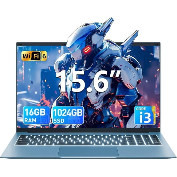SGIN 15.6in laptop Windows 11 with Intel Core i3, 16GB RAM 1TB ROM Laptop Computer, FHD 1920*1080, Wifi 6, BT 5.2