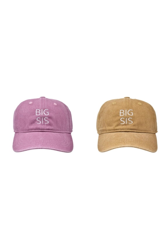 2 Pack Boys Girls Letter Embroidered Baseball Caps for Age 1-8 Years, Adjustable Sibling Matching Hats Summer Outdoors Casual Hats ,Set B