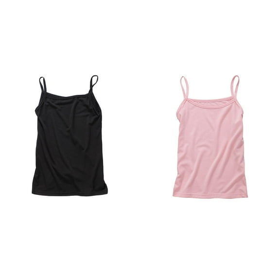 SGMVNU 2Packs Girls Graphic Tees Size 14-16 Kids Girls Summer Camisole Casual Cute Print Tank Top Undershirt Breathable