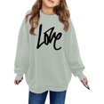 thumbnail image 1 of SGMVNU Baby Toddler Cute Graphic Crewneck Sweatshirt 12-18 Months Girl's Long Sleeve Drop Shoulder Pullover Shirt Fashion Fall Tops Grey, 1 of 4