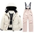 thumbnail image 1 of SGMVNU Baby Toddler Snowsuit Winter Zipper Puffer Coat Jacket Snow Pants Bib Winter Boys Girls Two Piece Outfit Snow Suit(z51101_a-Pink, 12-13 Years), 1 of 2